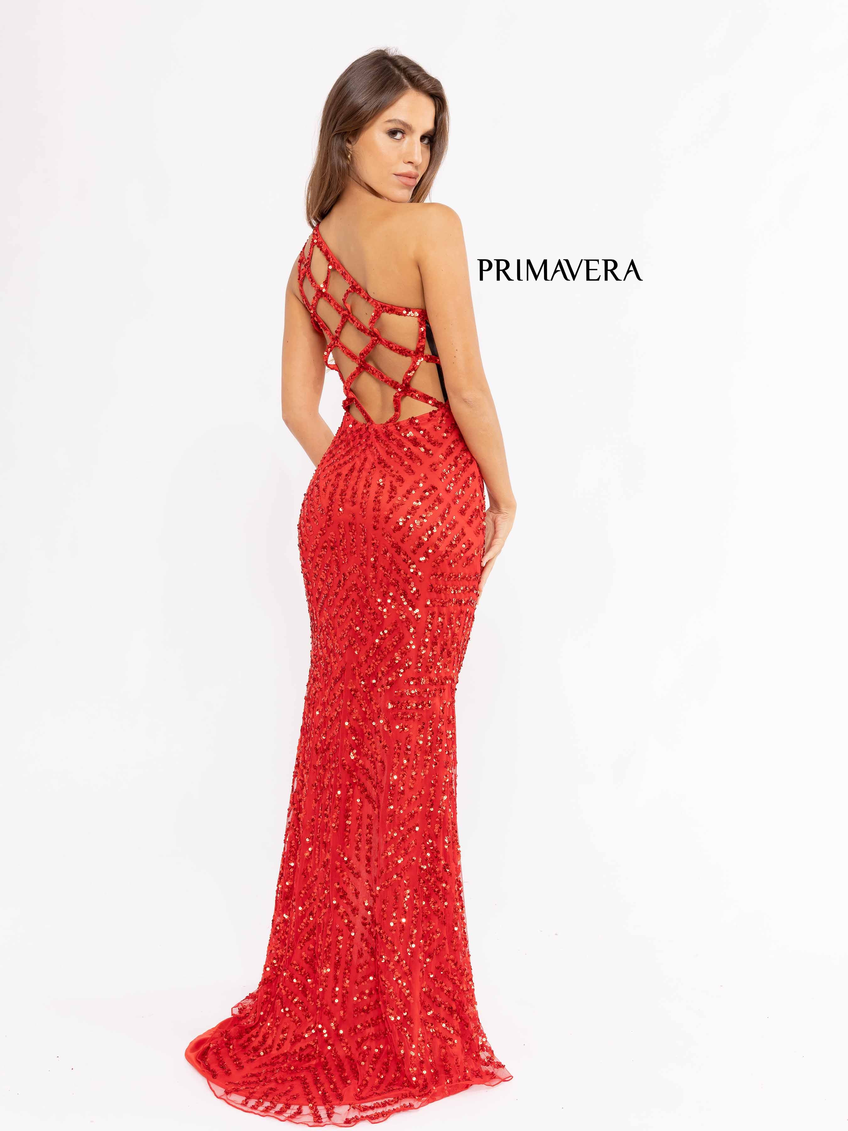 Sequined Sleeveless Prom Gown By Primavera Couture -3951