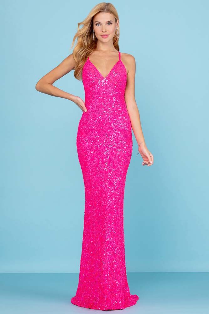 Sequined Strapless Sheath Dress By SCALA -47542