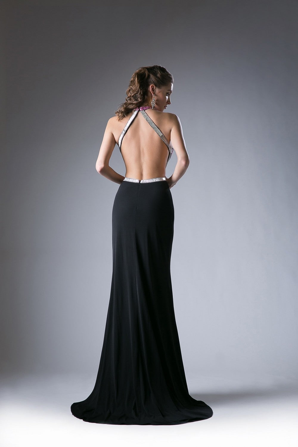 Beaded Stretch Knit Sheath Dress By Cinderella Divine -5012