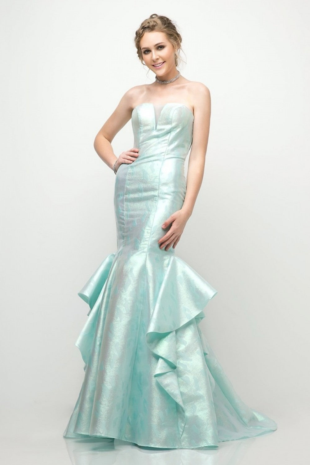 MyFashion.com - Strapless jacquard layered mermaid gown with v-neckline and train.(A5033) - Cinderella Divine promdress eveningdress fashion partydress weddingdress
gown homecoming promgown weddinggown
