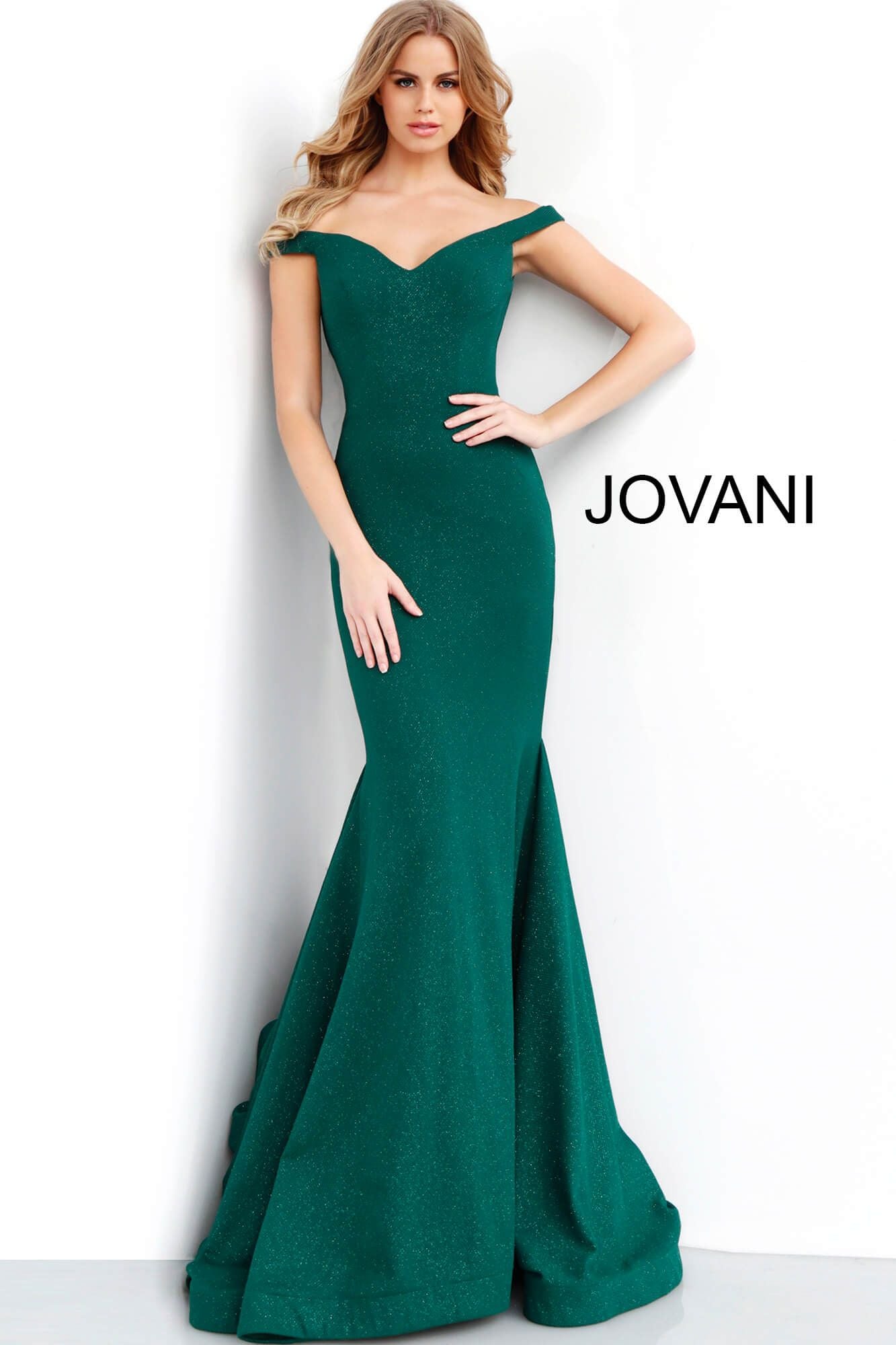 Hunter Off The Shoulder Prom Dress By Jovani -55187 Hunter Off The Shoulder Prom Dress By Jovani -55187