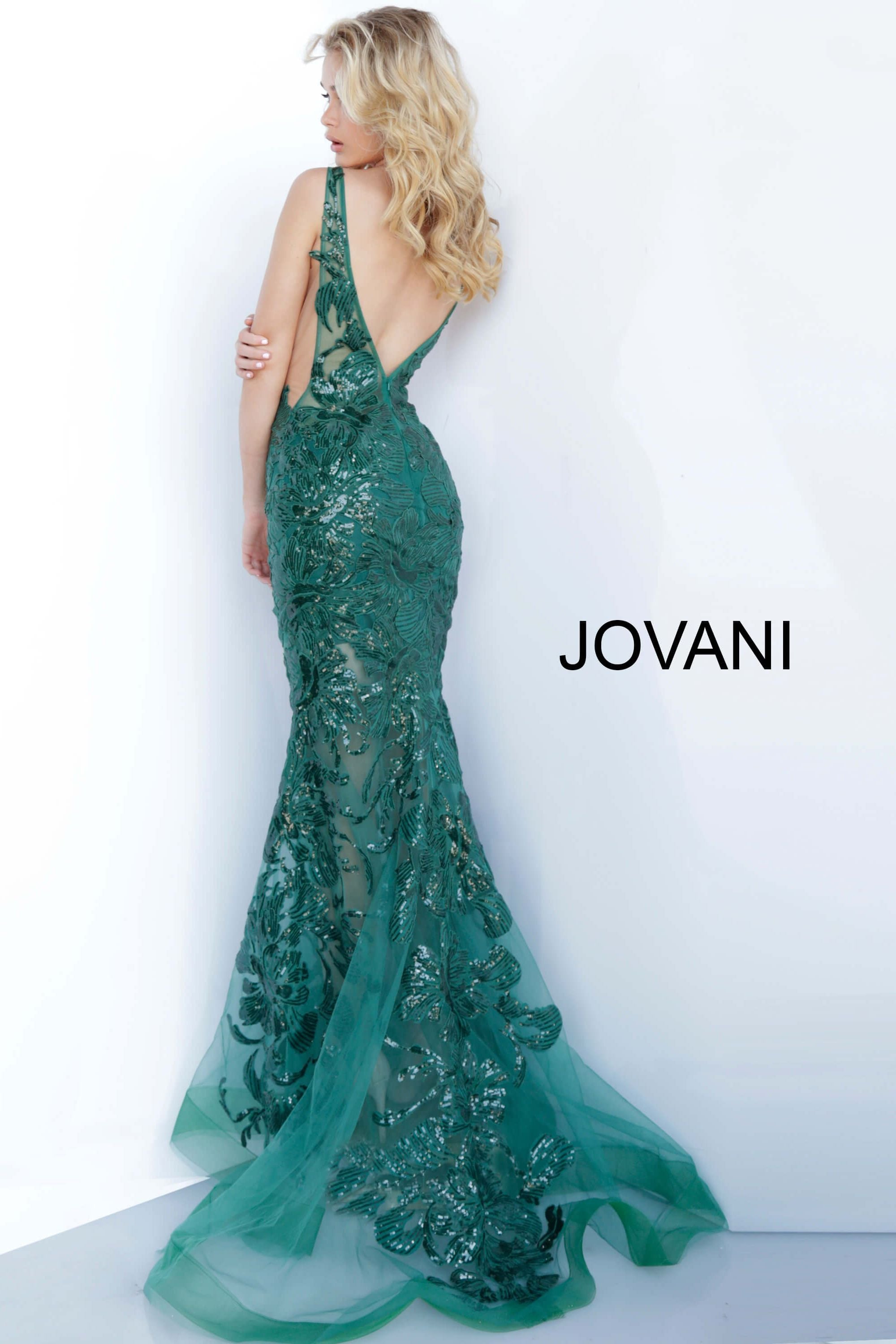 Plunging Neckline Prom Dress By Jovani -60283