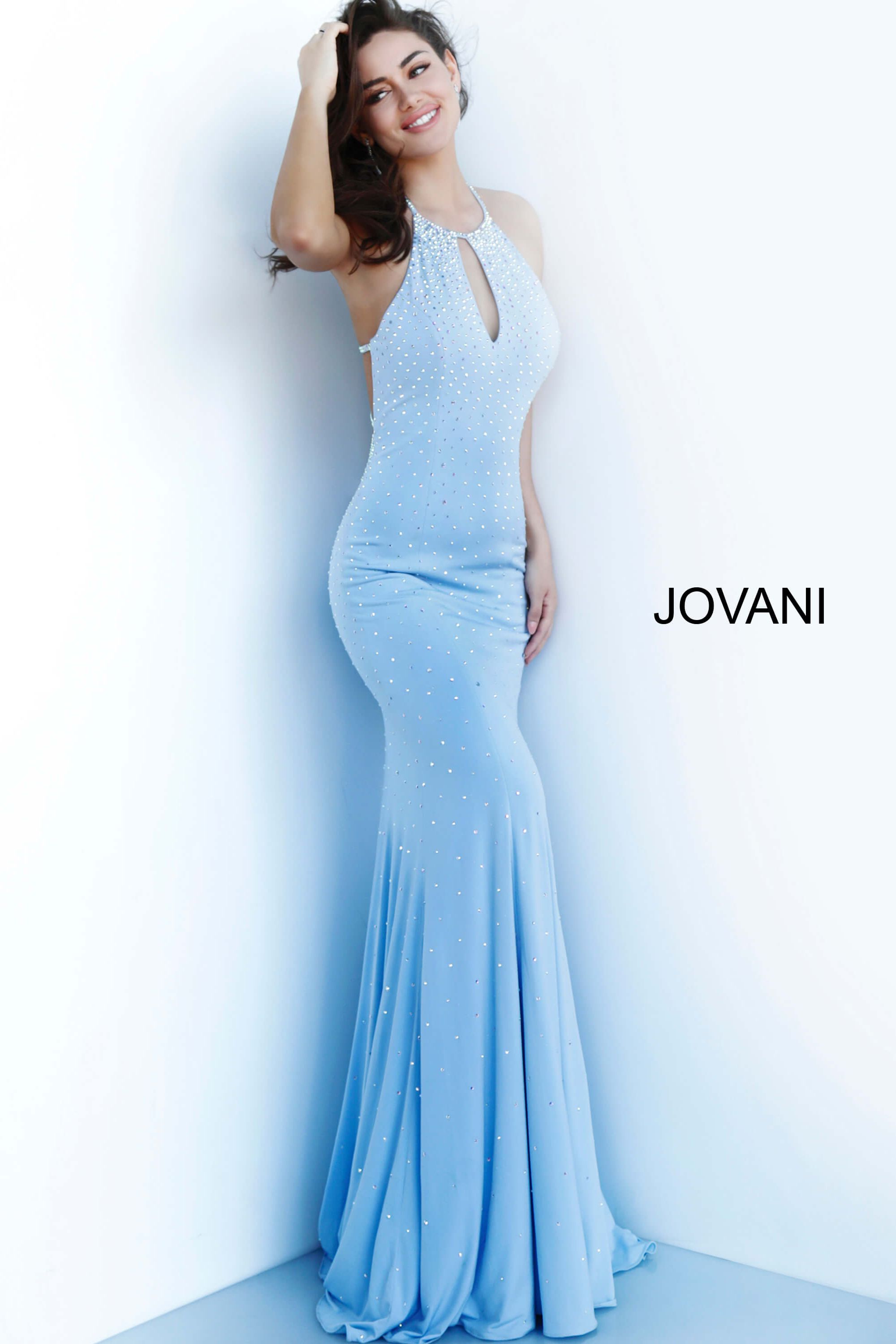 Beaded Jersey Jovani Prom Dress By Jovani -67101