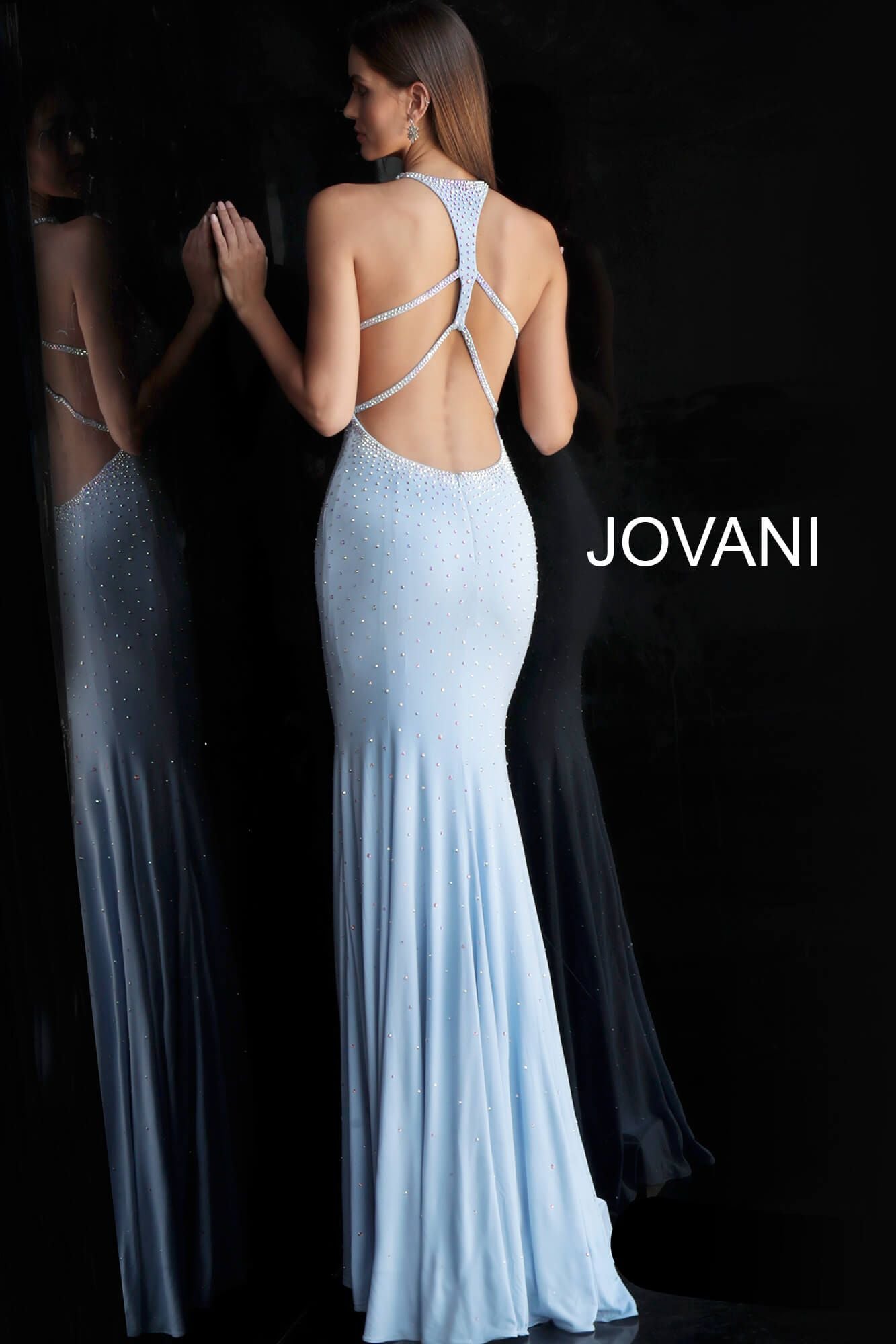 Beaded Jersey Jovani Prom Dress By Jovani -67101