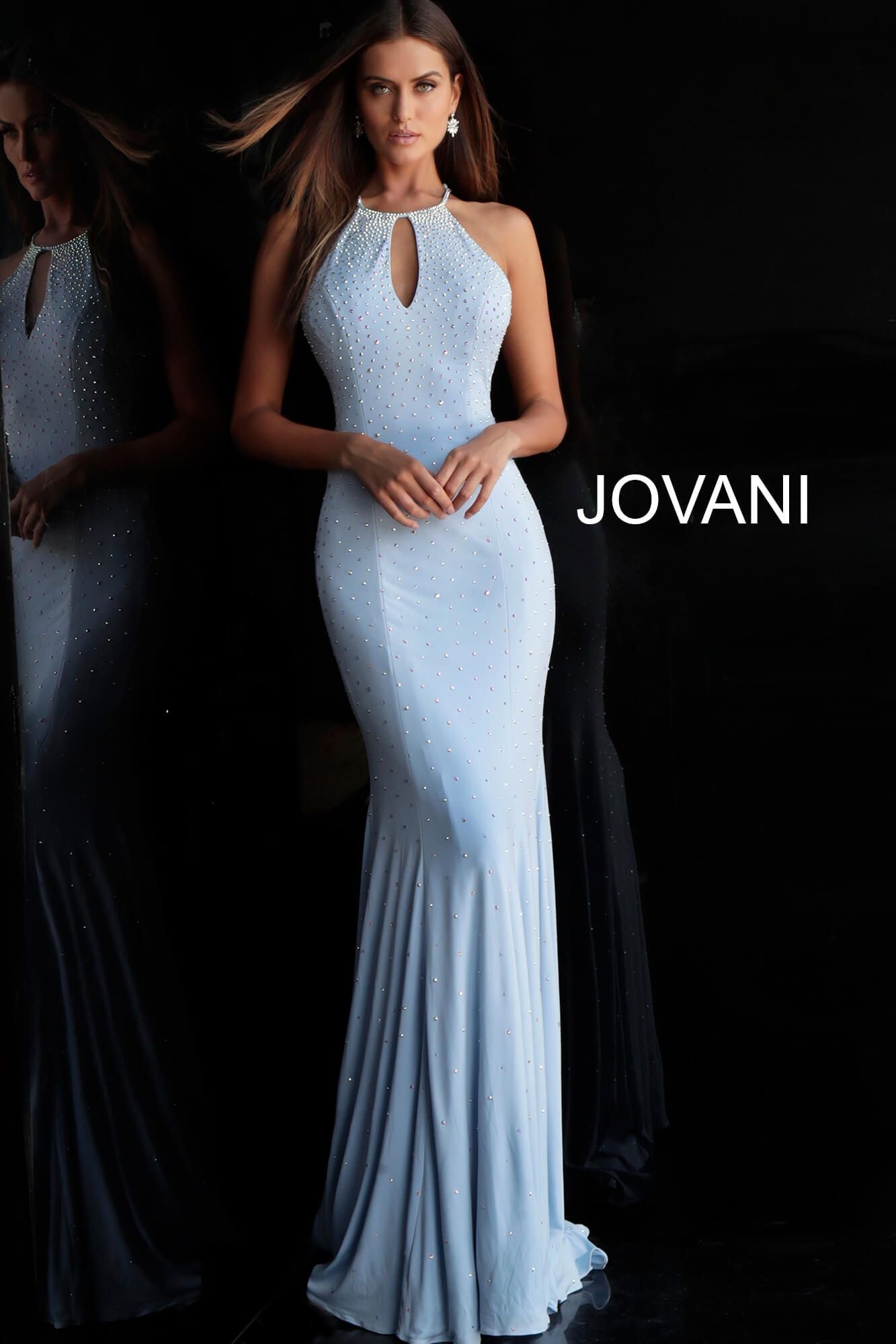 Beaded Jersey Jovani Prom Dress By Jovani -67101