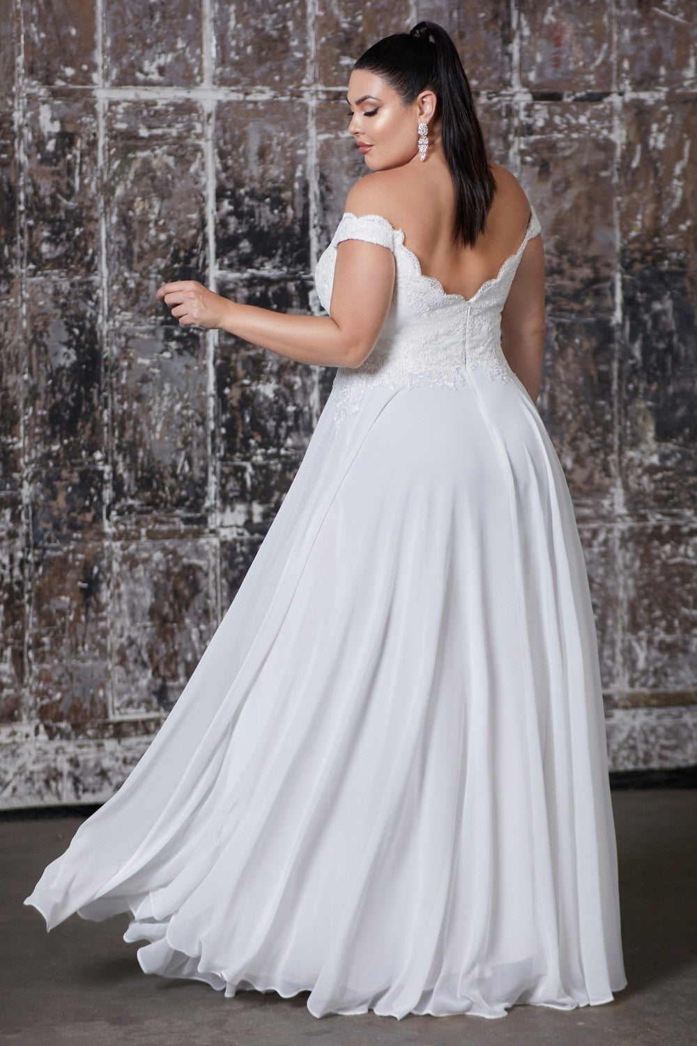 MyFashion.com - Off the shoulder lace bodice gown with flowy chiffon bottom and leg slit in lining.(7258) - Cinderella Divine promdress eveningdress fashion partydress weddingdress
gown homecoming promgown weddinggown