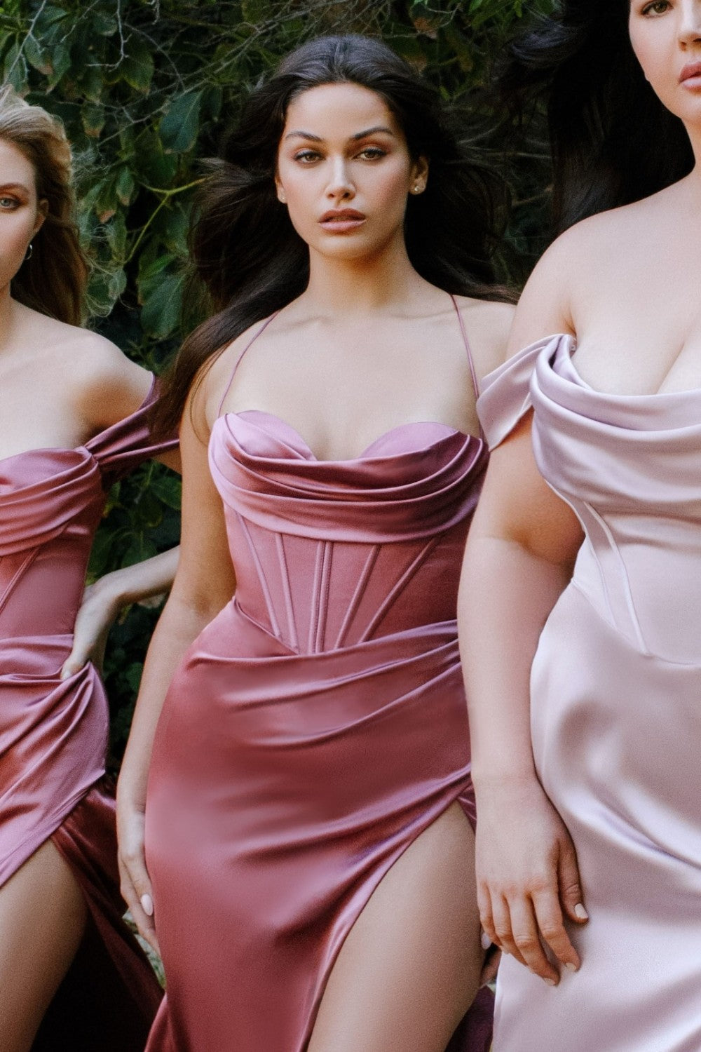 Corset Cowl Satin Gown 01 By Cinderella Divine -7483