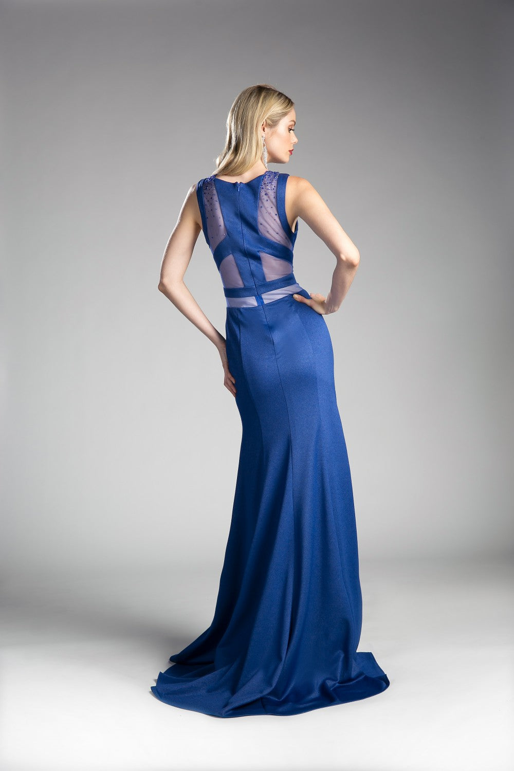 Metallic Knit Sheath Dress by Cinderella Divine -84792