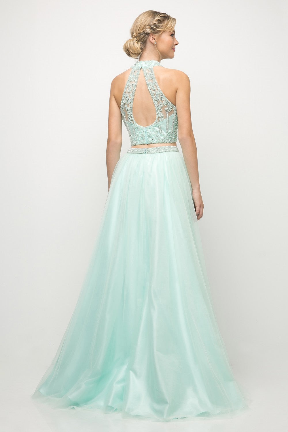 Beaded Bodice 2 Piece Ball Gown by Cinderella Divine -8994