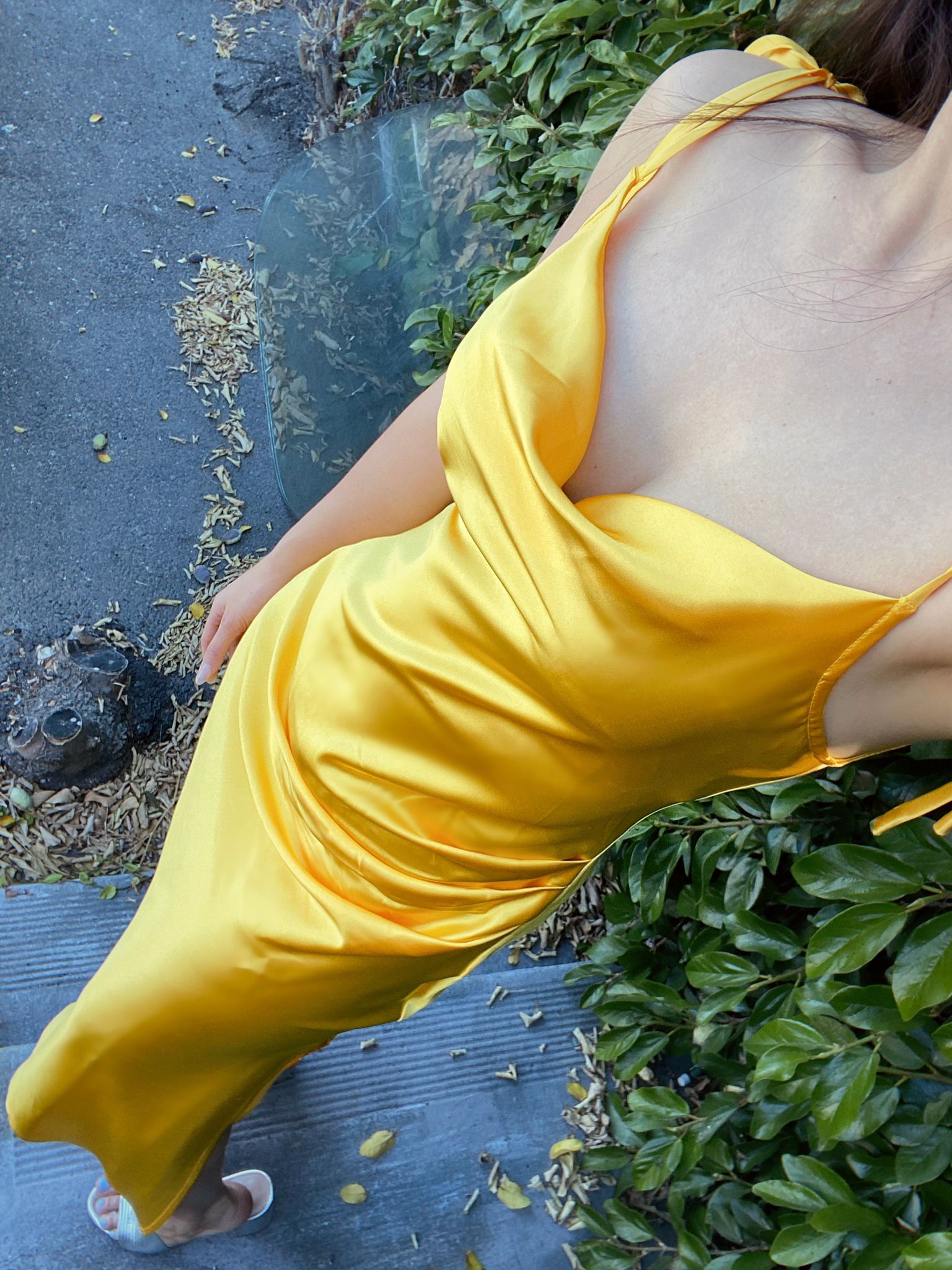 Slim Fit Satin Midi Dress by Cinderella Divine -BD103