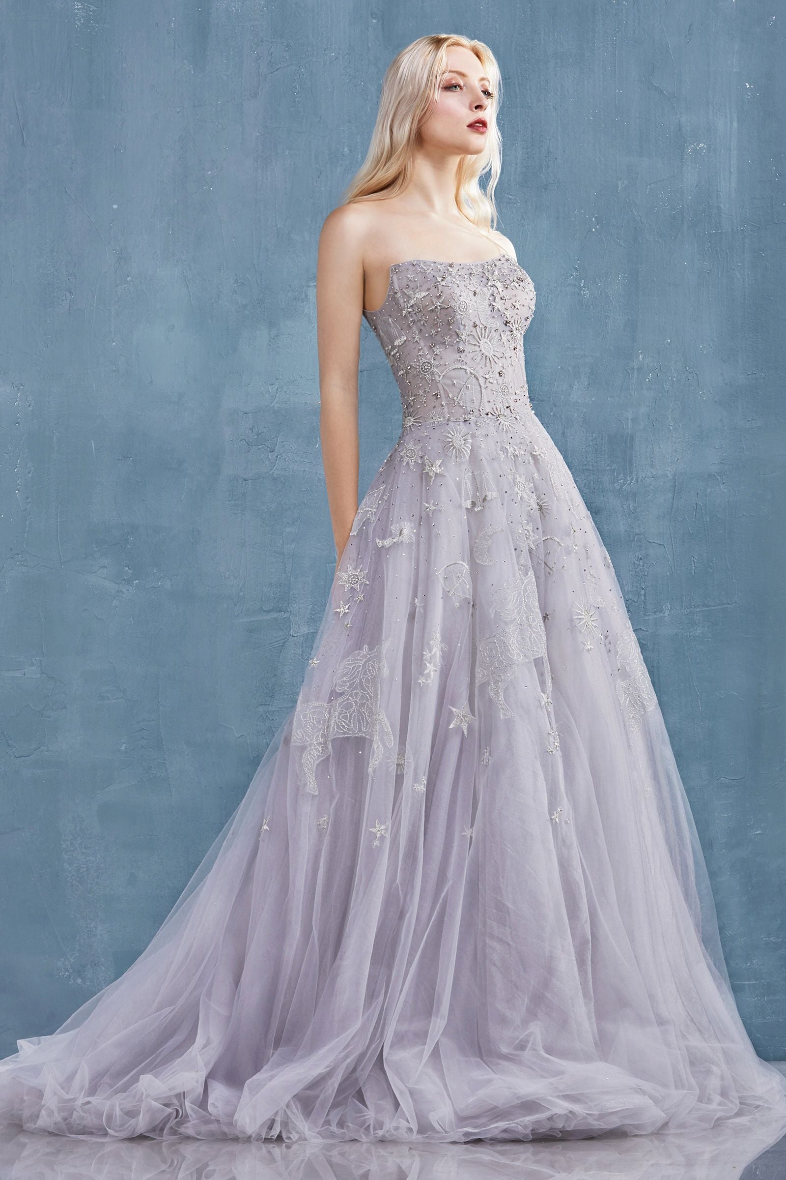 MyFashion.com - CONSTELLATION DREAM SWEETHEART EMBROIDERED AND TULLE BALLGOWN. CORSET BACK.(A0890) - Andrea&Leo promdress eveningdress fashion partydress weddingdress
gown homecoming promgown weddinggown