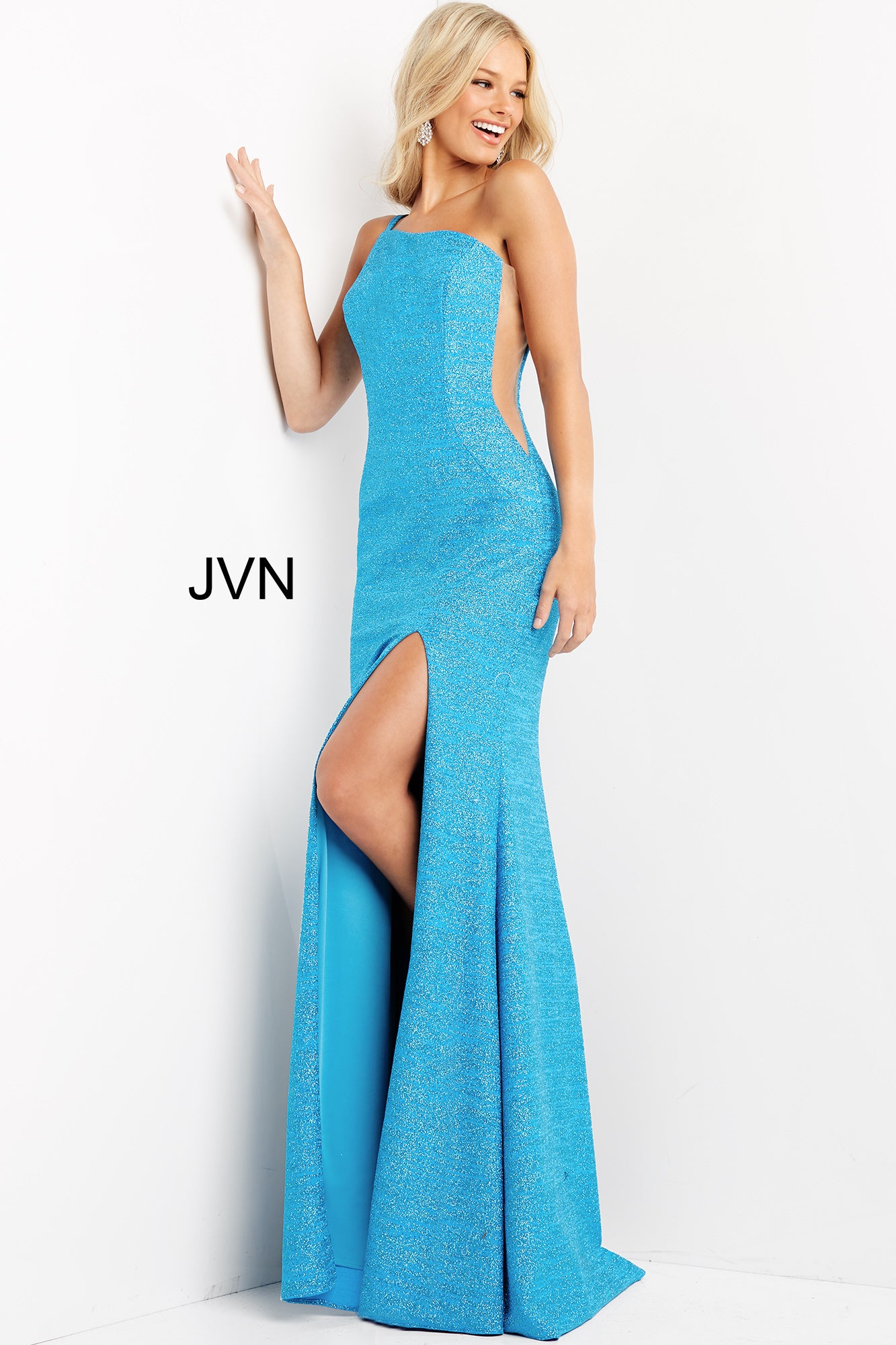 One Shoulder Fitted Prom Dress By Jovani -JVN06126