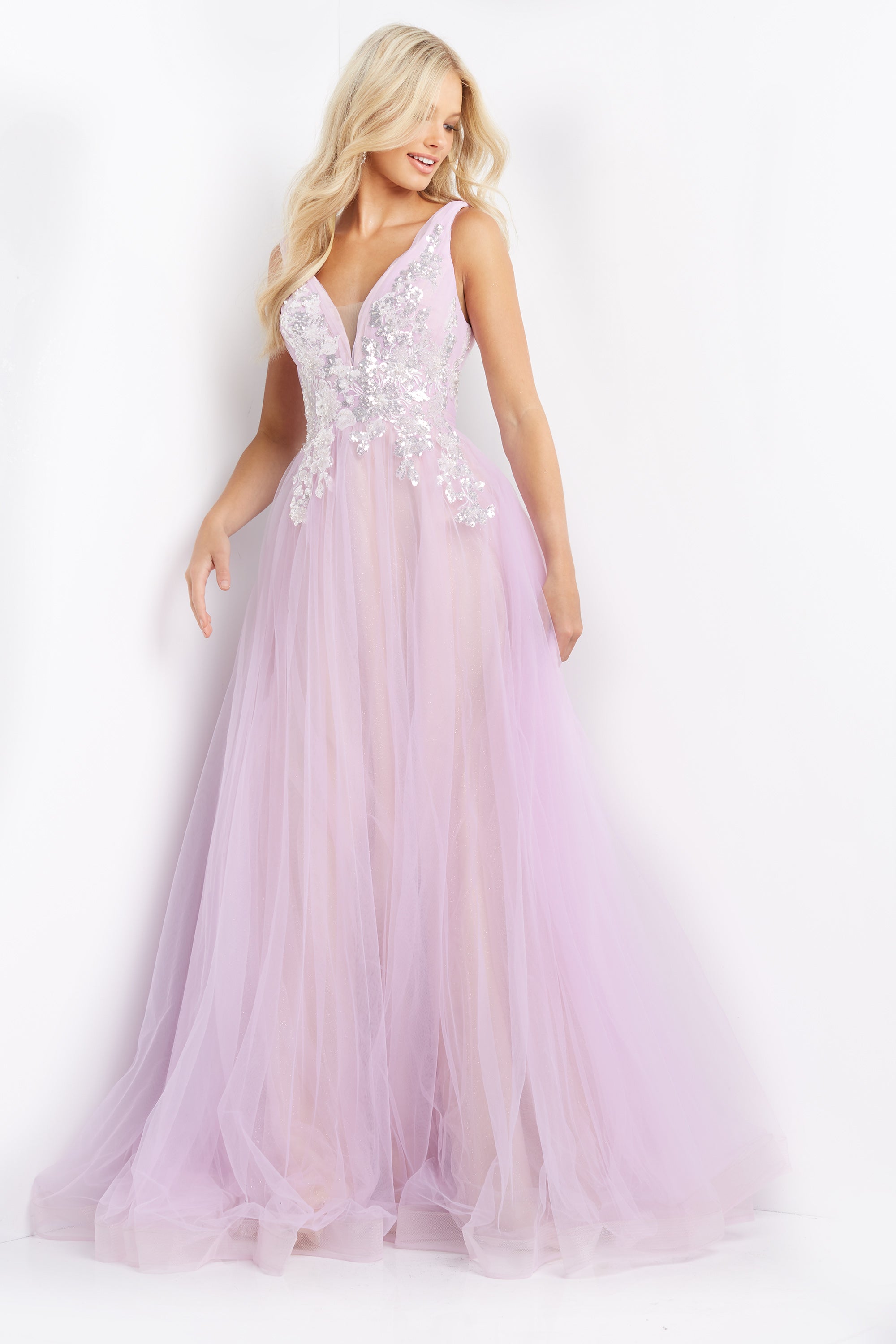 Embellished Bodice Prom Ballgown By Jovani -JVN07638