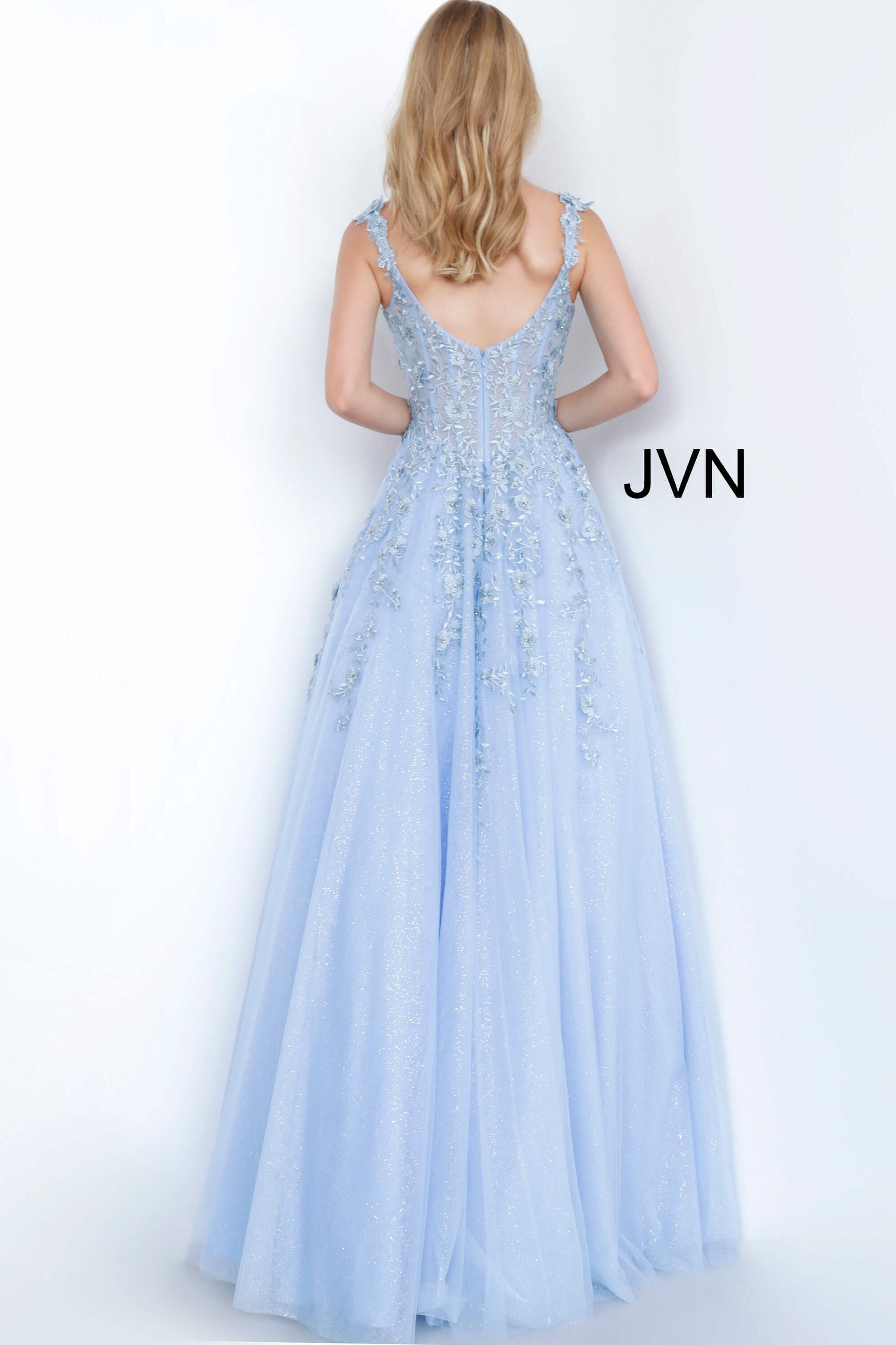 Floral Embroidered Prom Ballgown By Jovani -JVN4271