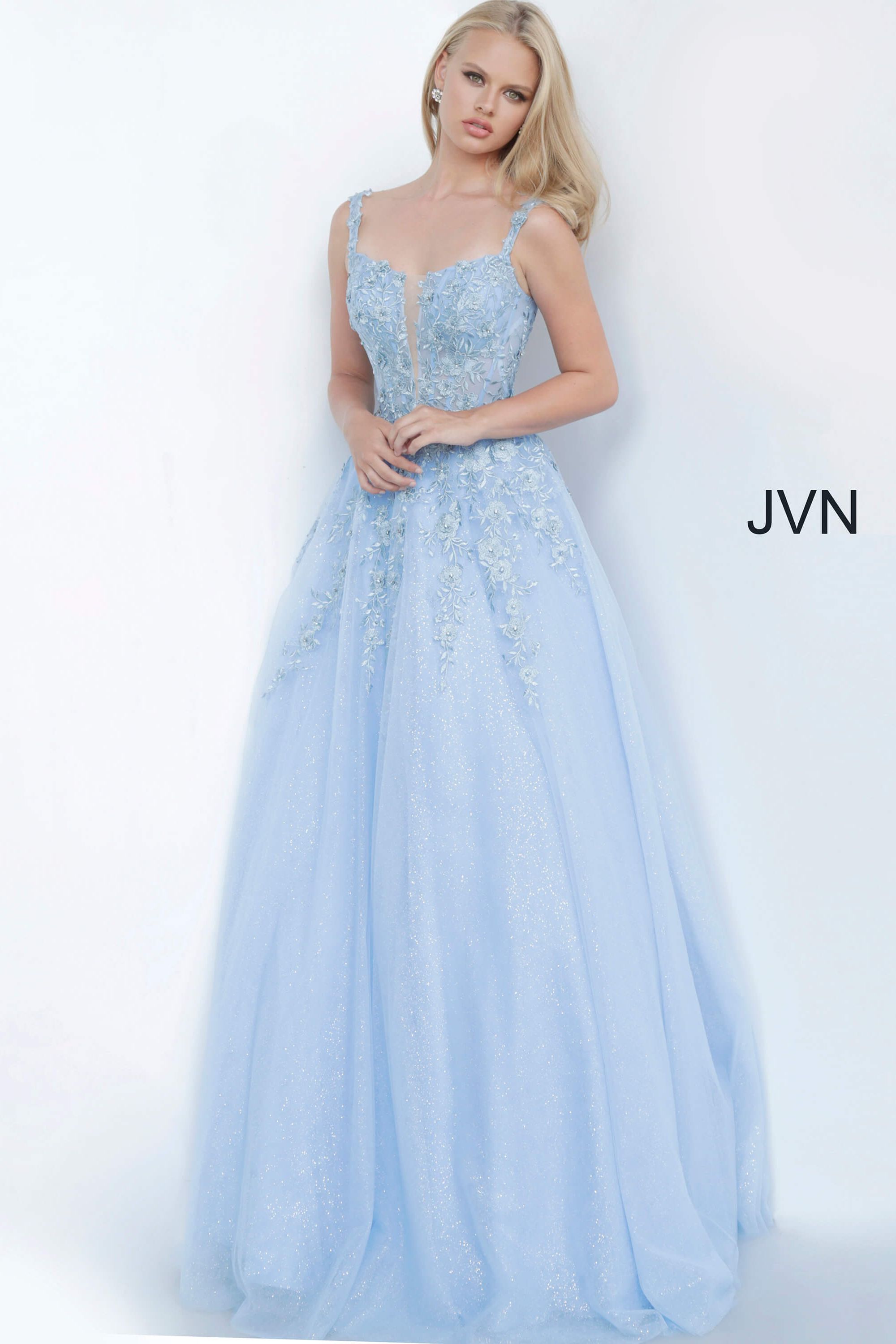 Floral Embroidered Prom Ballgown By Jovani -JVN4271
