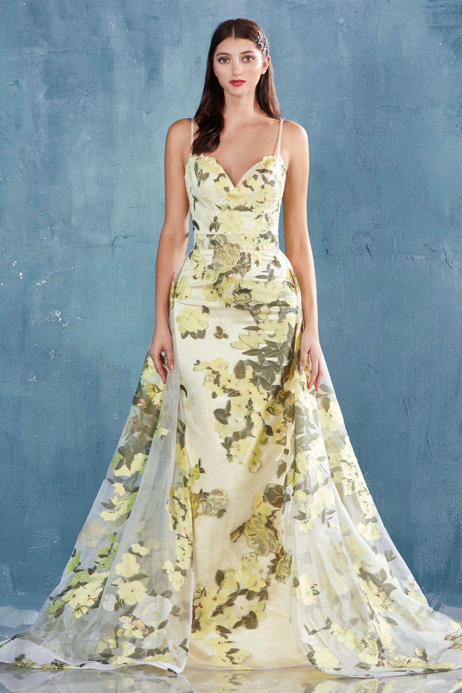 MyFashion.com - SPAGHETTI STRAP SWEETHEART SHEATH ORGANZA PRINT GOWN WITH AN OVERSKIRT. BACK ZIPPER CLOSURE, NO STRETCH.(A0770) - Andrea&Leo promdress eveningdress fashion partydress weddingdress
gown homecoming promgown weddinggown