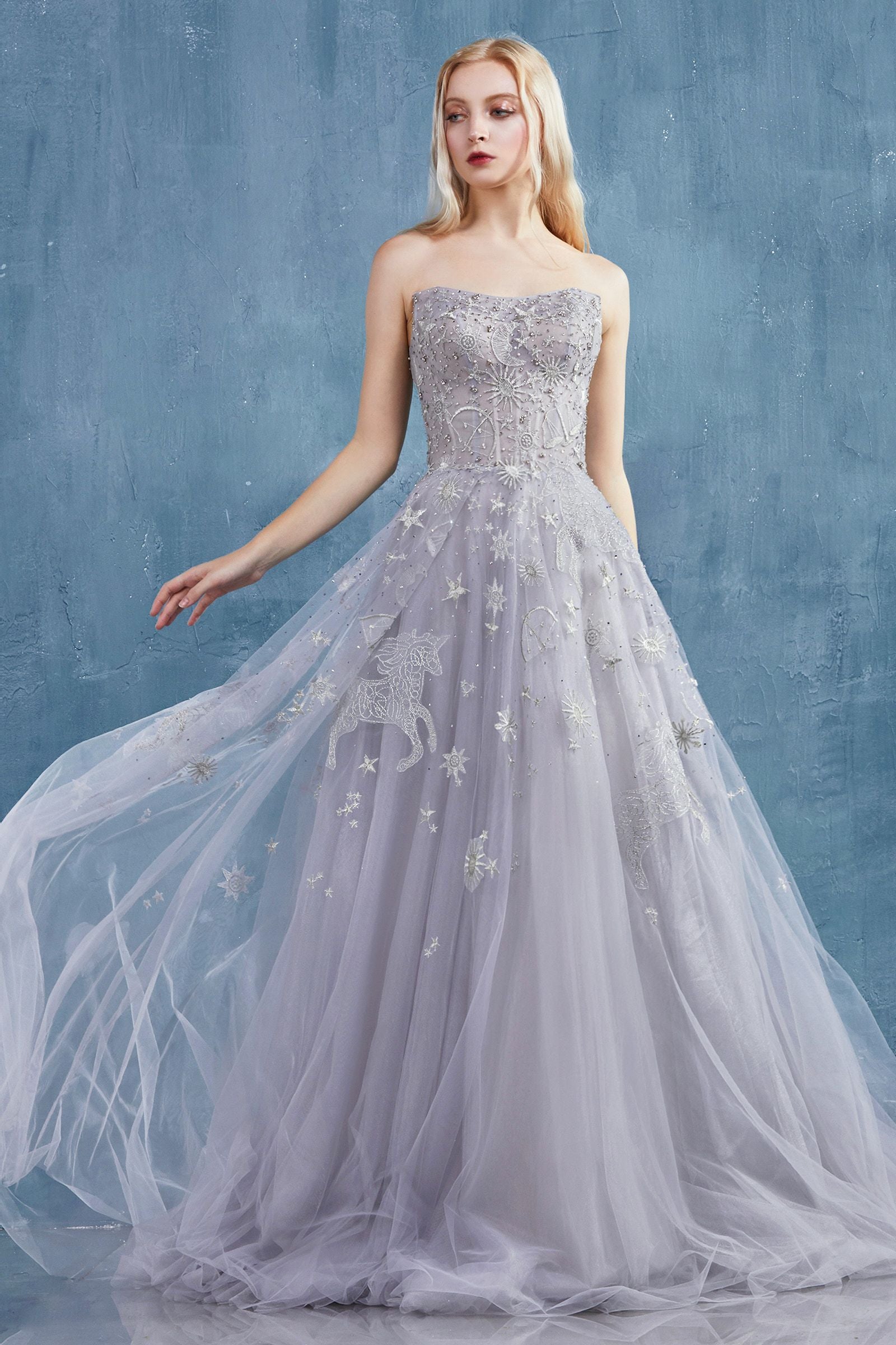 MyFashion.com - CONSTELLATION DREAM SWEETHEART EMBROIDERED AND TULLE BALLGOWN. CORSET BACK.(A0890) - Andrea&Leo promdress eveningdress fashion partydress weddingdress
gown homecoming promgown weddinggown