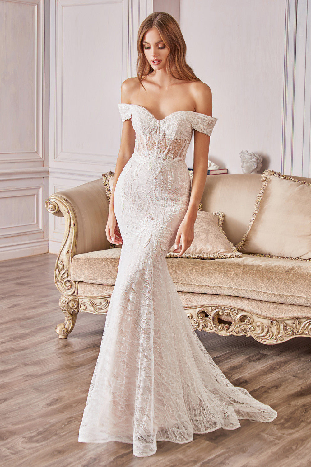 Jolie Lace Bridal Gown by Andrea and Leo -A0666W