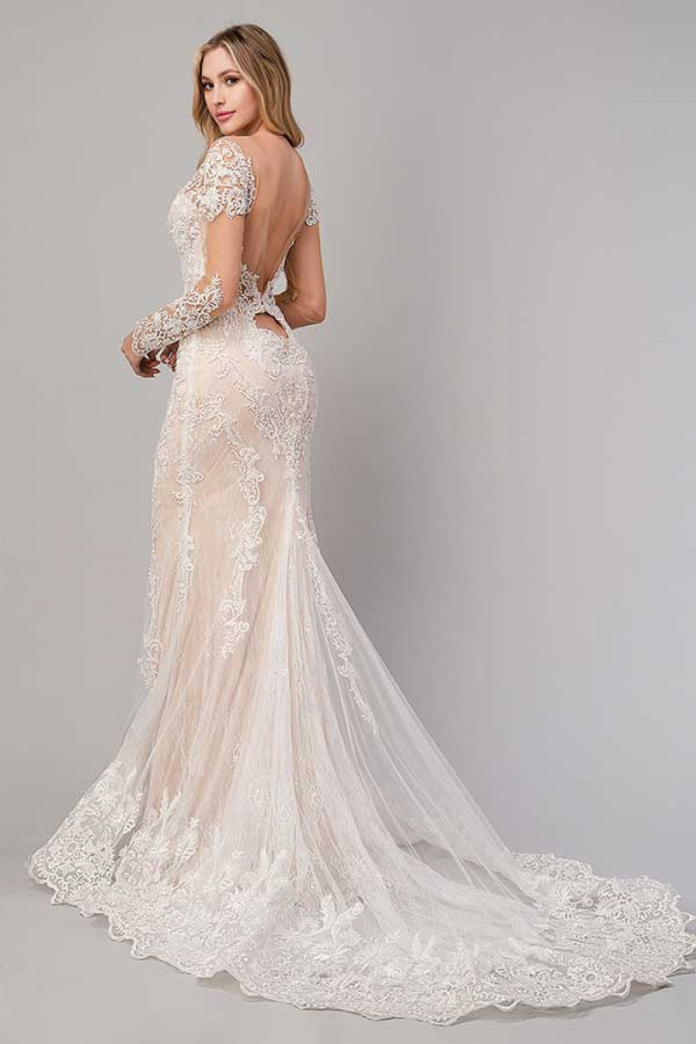 Bohemian Lace Mermaid Gown By Andrea And Leo -A1022