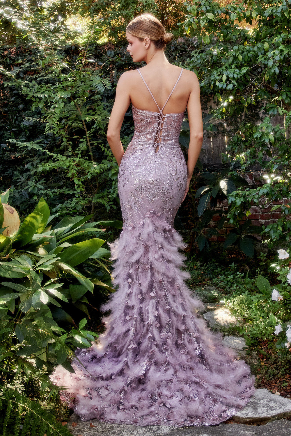Feather Mermaid Gown By Andrea And Leo -A1116
