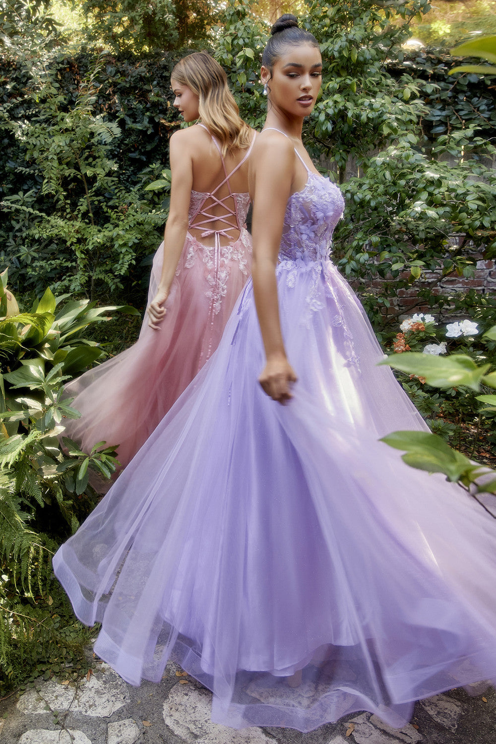 Floral Applique A-Line Dress By Andrea and Leo -A1141