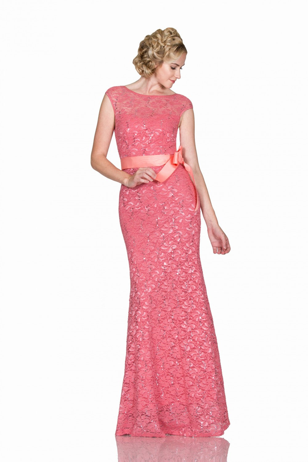 Lace Sheath Dress By Cinderella Divine -A1603