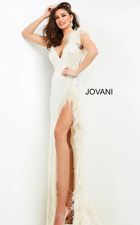 Fitted sequin Prom Dress by Jovani -06164