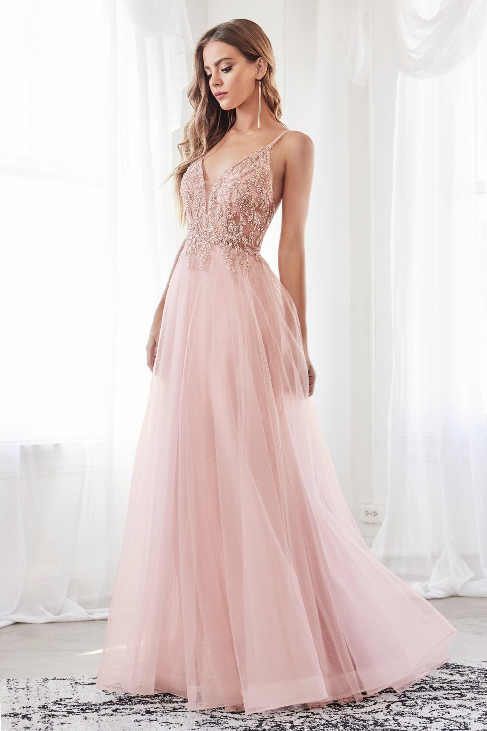 MyFashion.com - A-line dress with beaded applique bodice and layered tulle skirt.(CD0154) - Cinderella Divine promdress eveningdress fashion partydress weddingdress
gown homecoming promgown weddinggown