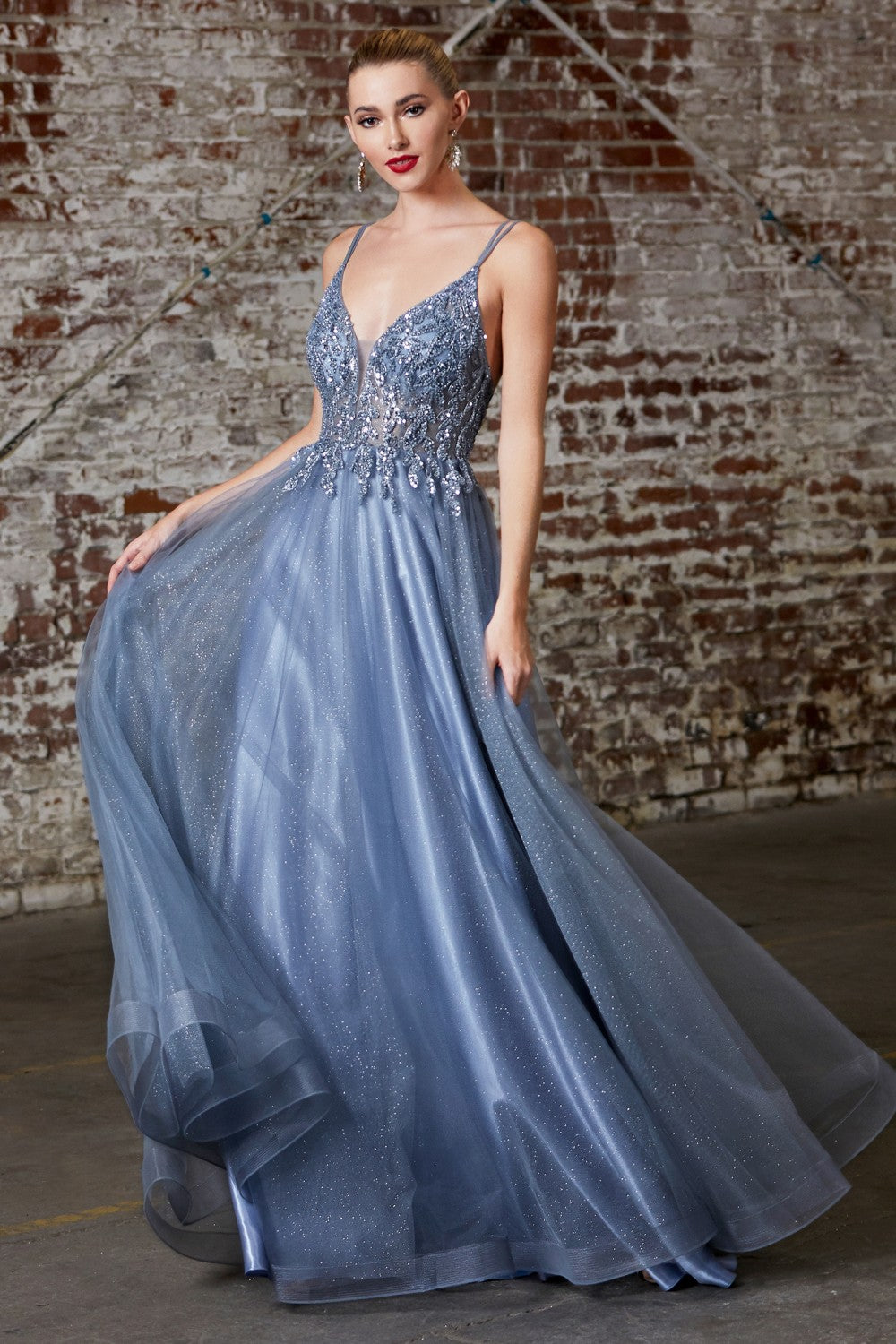 MyFashion.com - A-line dress with beaded applique bodice and layered tulle skirt.(CD0154) - Cinderella Divine promdress eveningdress fashion partydress weddingdress
gown homecoming promgown weddinggown