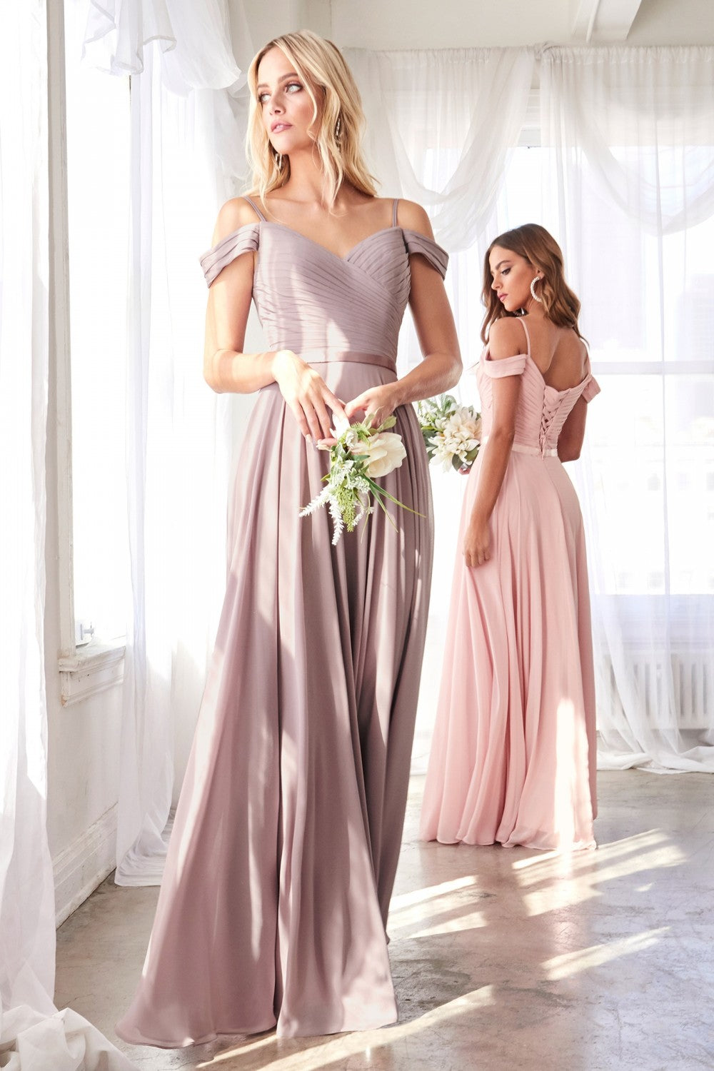 MyFashion.com - Off the shoulder chiffon gown with corset back and satin belt.(CD0156) - Cinderella Divine promdress eveningdress fashion partydress weddingdress
gown homecoming promgown weddinggown