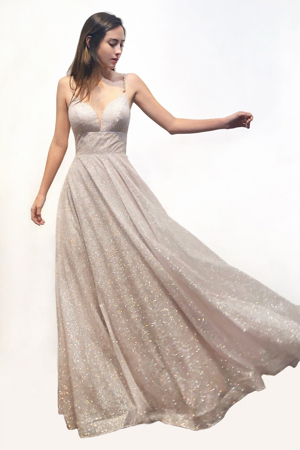 MyFashion.com - Ball gown with glitter finish and sweetheart neckline.(CD205) - Cinderella Divine promdress eveningdress fashion partydress weddingdress 
 gown homecoming promgown weddinggown