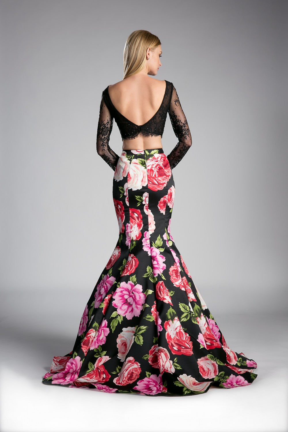 Mermaid Mikado Floral Skirt. Skirt Only, by Cinderella Divine Top Sold As TOP2-CD701L