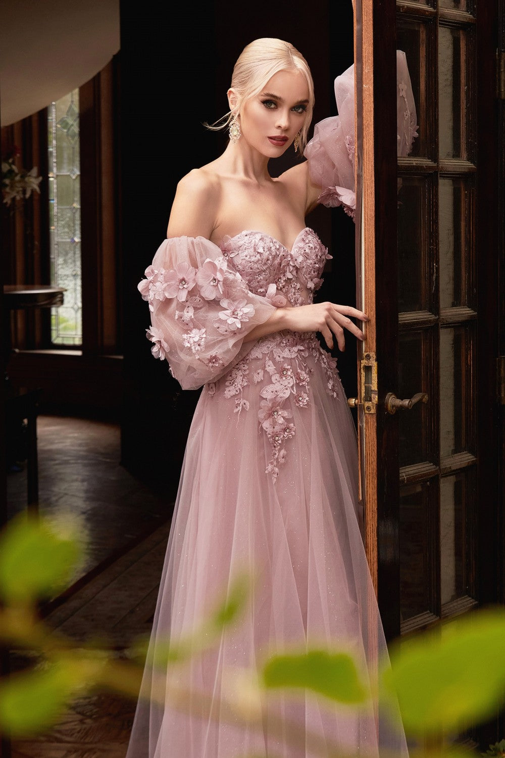 3D Floral Corset Gown By Cinderella Divine -CD962