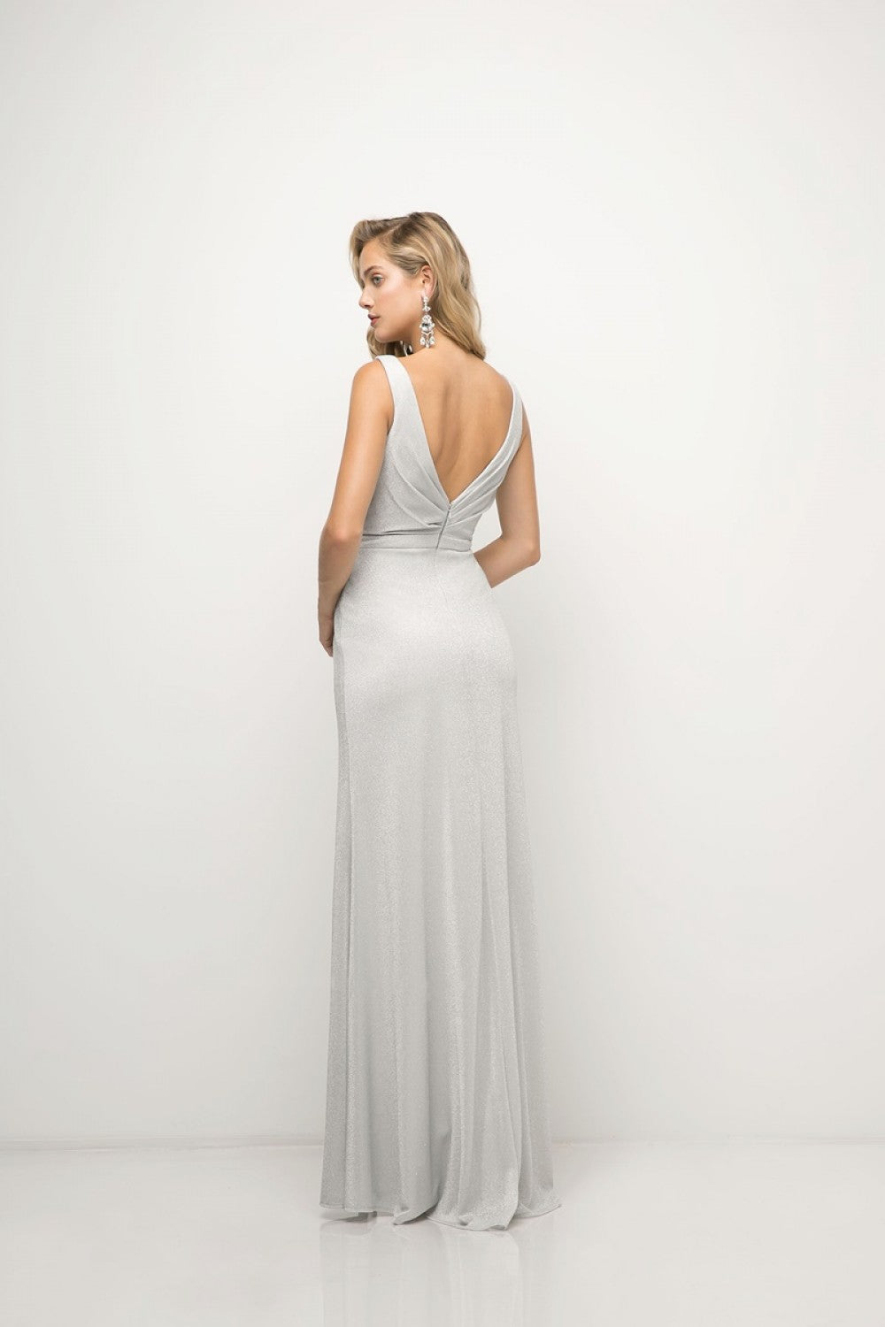 Metallic Knit Sheath Dress By Cinderella Divine -CH551
