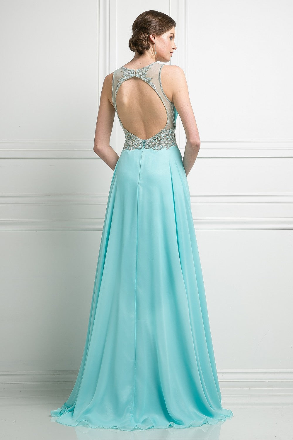 MyFashion.com - Beaded Chiffon Empire Waist Dress(CK78) - Cinderella Divine promdress eveningdress fashion partydress weddingdress 
 gown homecoming promgown weddinggown