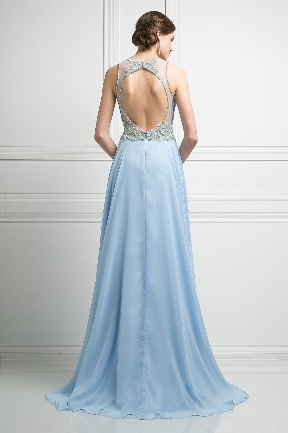 MyFashion.com - Beaded Chiffon Empire Waist Dress(CK78) - Cinderella Divine promdress eveningdress fashion partydress weddingdress 
 gown homecoming promgown weddinggown