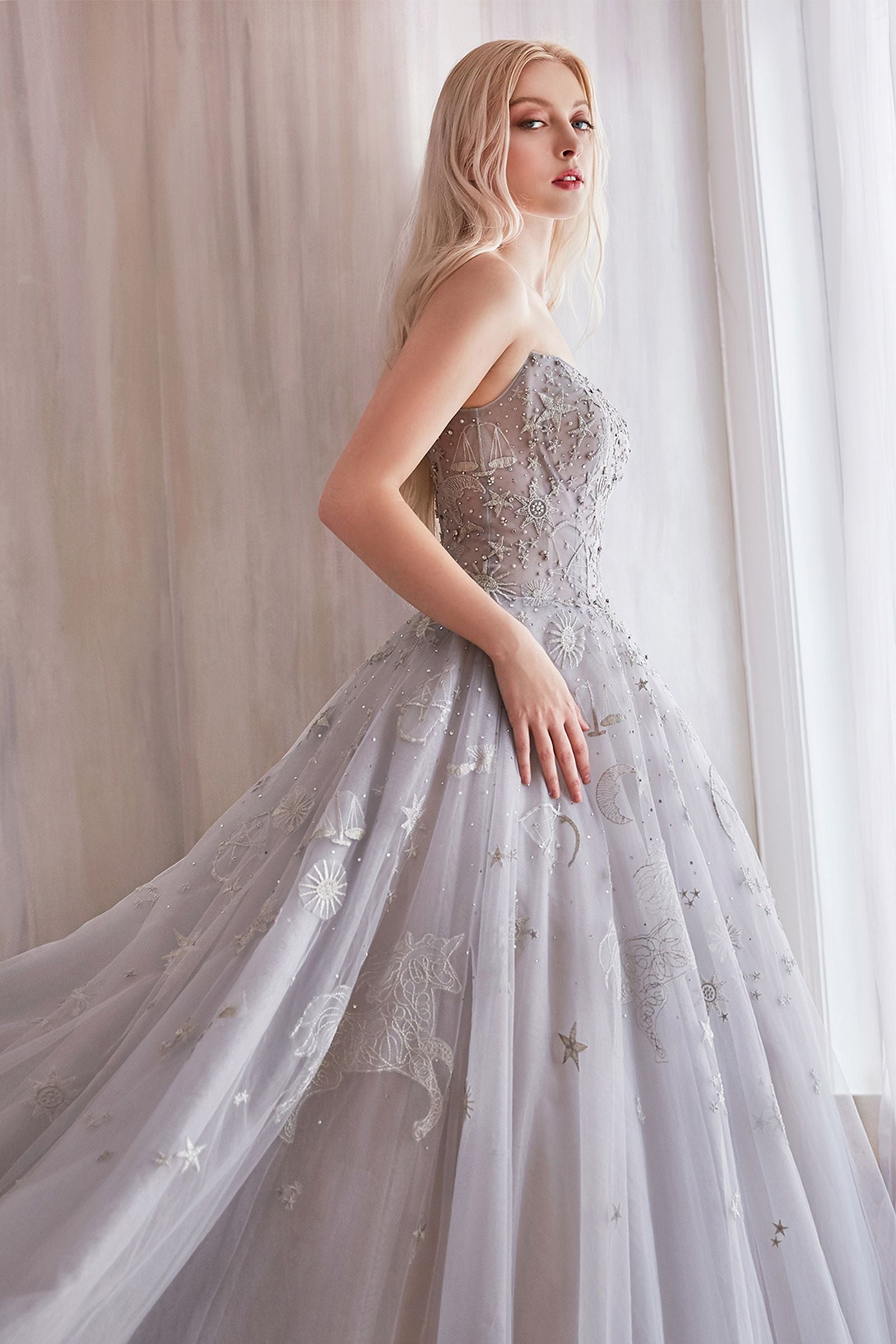 MyFashion.com - CONSTELLATION DREAM SWEETHEART EMBROIDERED AND TULLE BALLGOWN. CORSET BACK.(A0890) - Andrea&Leo promdress eveningdress fashion partydress weddingdress
gown homecoming promgown weddinggown