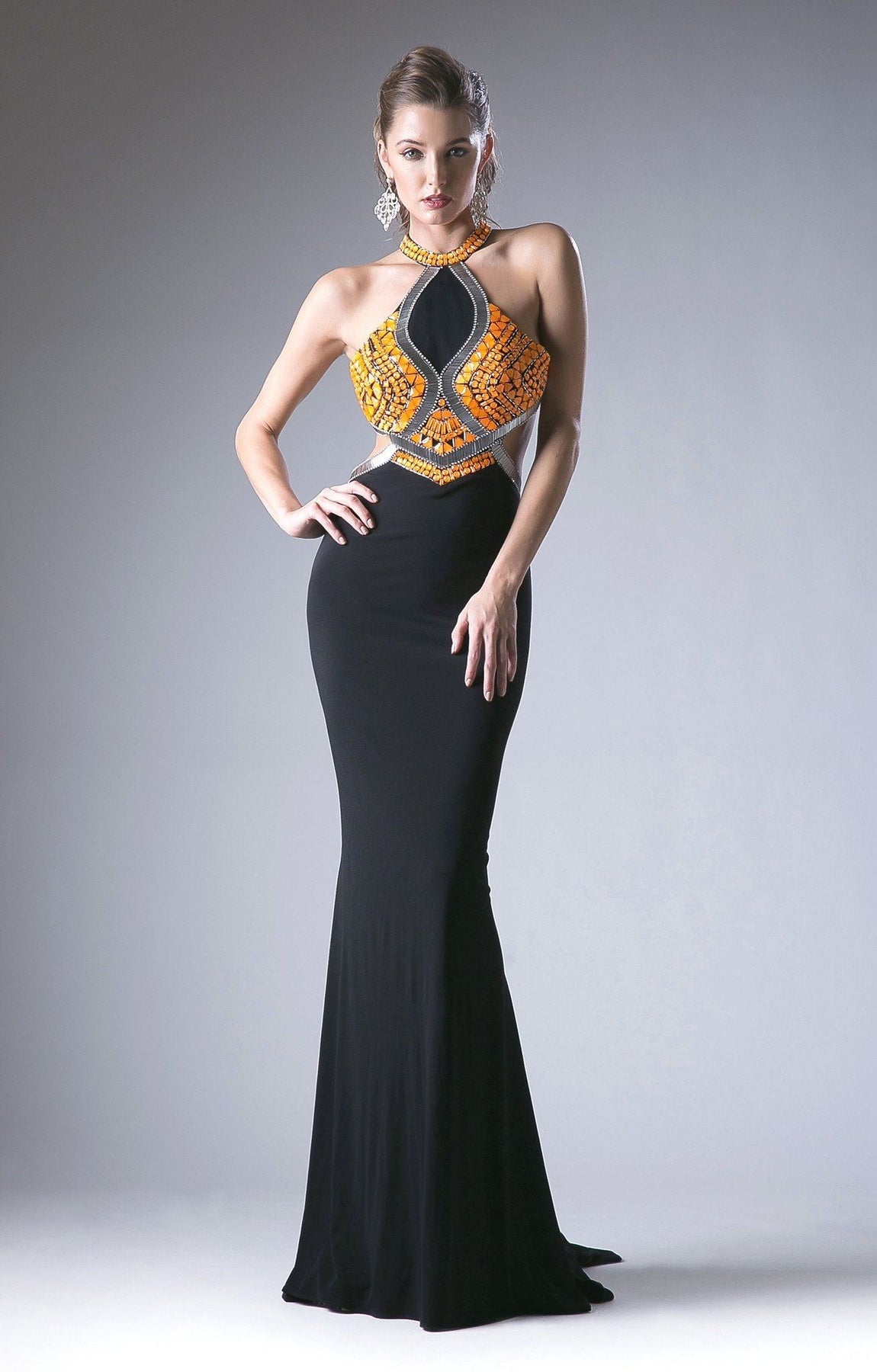 Beaded Stretch Knit Sheath Dress By Cinderella Divine -5012