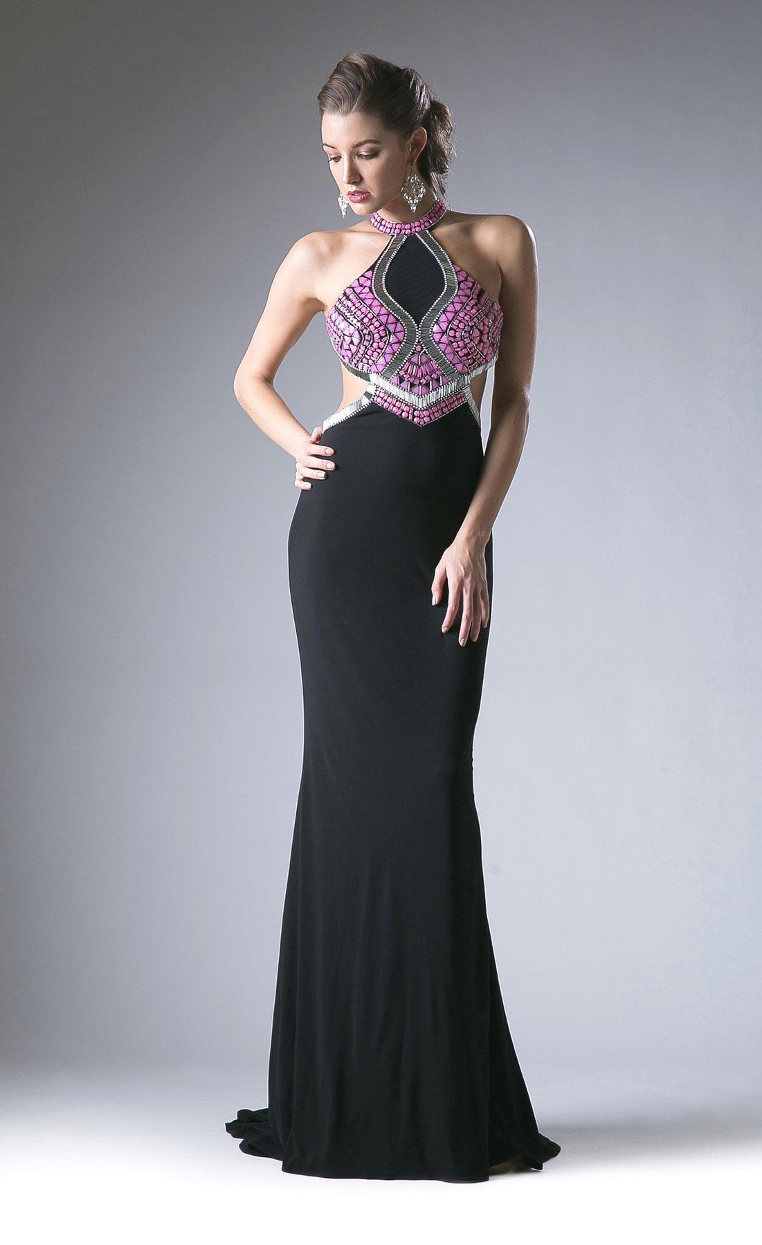 Beaded Stretch Knit Sheath Dress By Cinderella Divine -5012