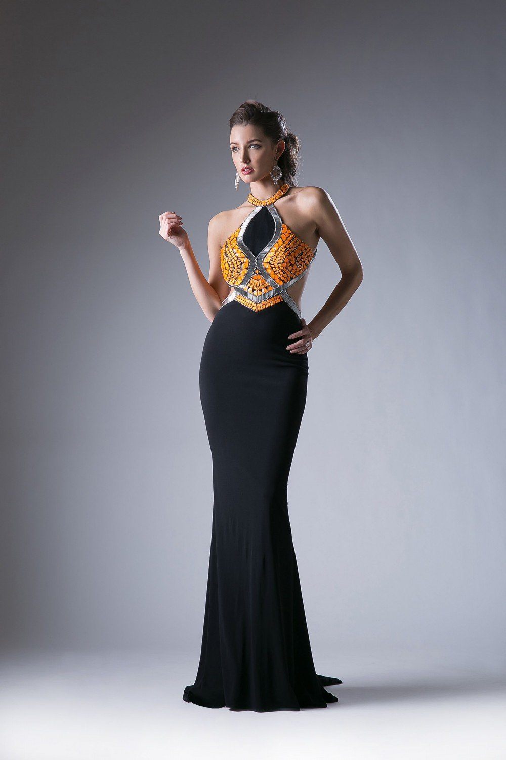 Beaded Stretch Knit Sheath Dress By Cinderella Divine -5012