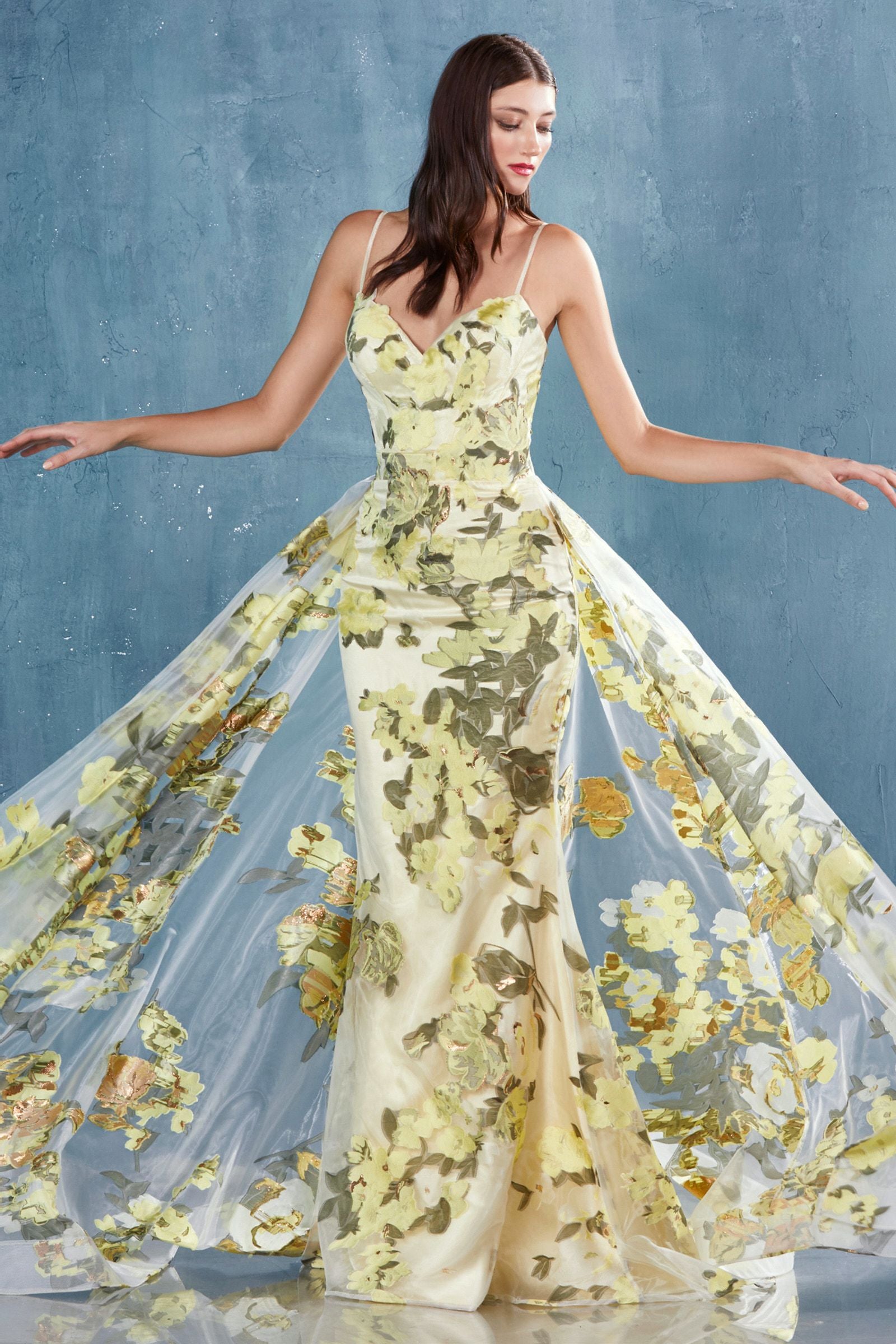 MyFashion.com - SPAGHETTI STRAP SWEETHEART SHEATH ORGANZA PRINT GOWN WITH AN OVERSKIRT. BACK ZIPPER CLOSURE, NO STRETCH.(A0770) - Andrea&Leo promdress eveningdress fashion partydress weddingdress
gown homecoming promgown weddinggown