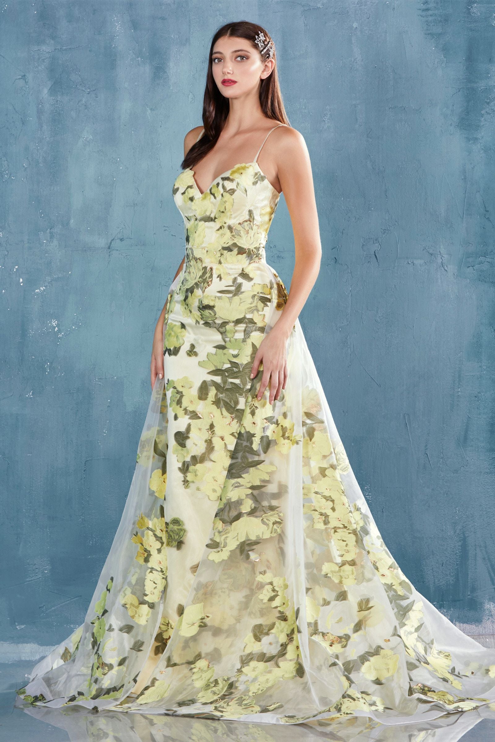 MyFashion.com - SPAGHETTI STRAP SWEETHEART SHEATH ORGANZA PRINT GOWN WITH AN OVERSKIRT. BACK ZIPPER CLOSURE, NO STRETCH.(A0770) - Andrea&Leo promdress eveningdress fashion partydress weddingdress
gown homecoming promgown weddinggown
