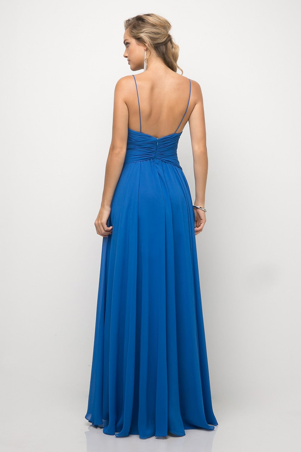 MyFashion.com - A-line chiffon gown with gathered waistline and v-neckline.(UF295) - Cinderella Divine promdress eveningdress fashion partydress weddingdress
gown homecoming promgown weddinggown