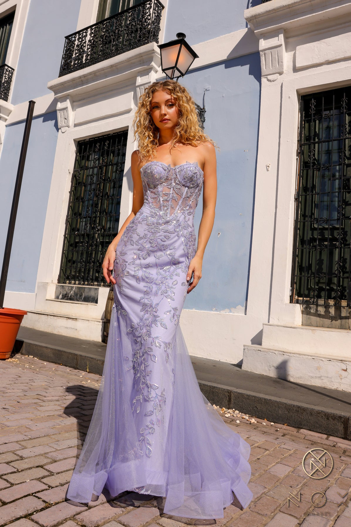 Nox Anabel -G1258 Fitted Strapless Mermaid Dress