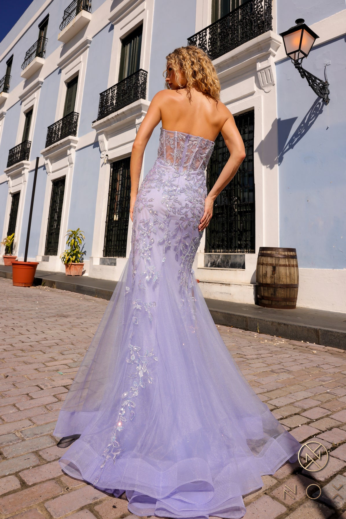 Nox Anabel -G1258 Fitted Strapless Mermaid Dress