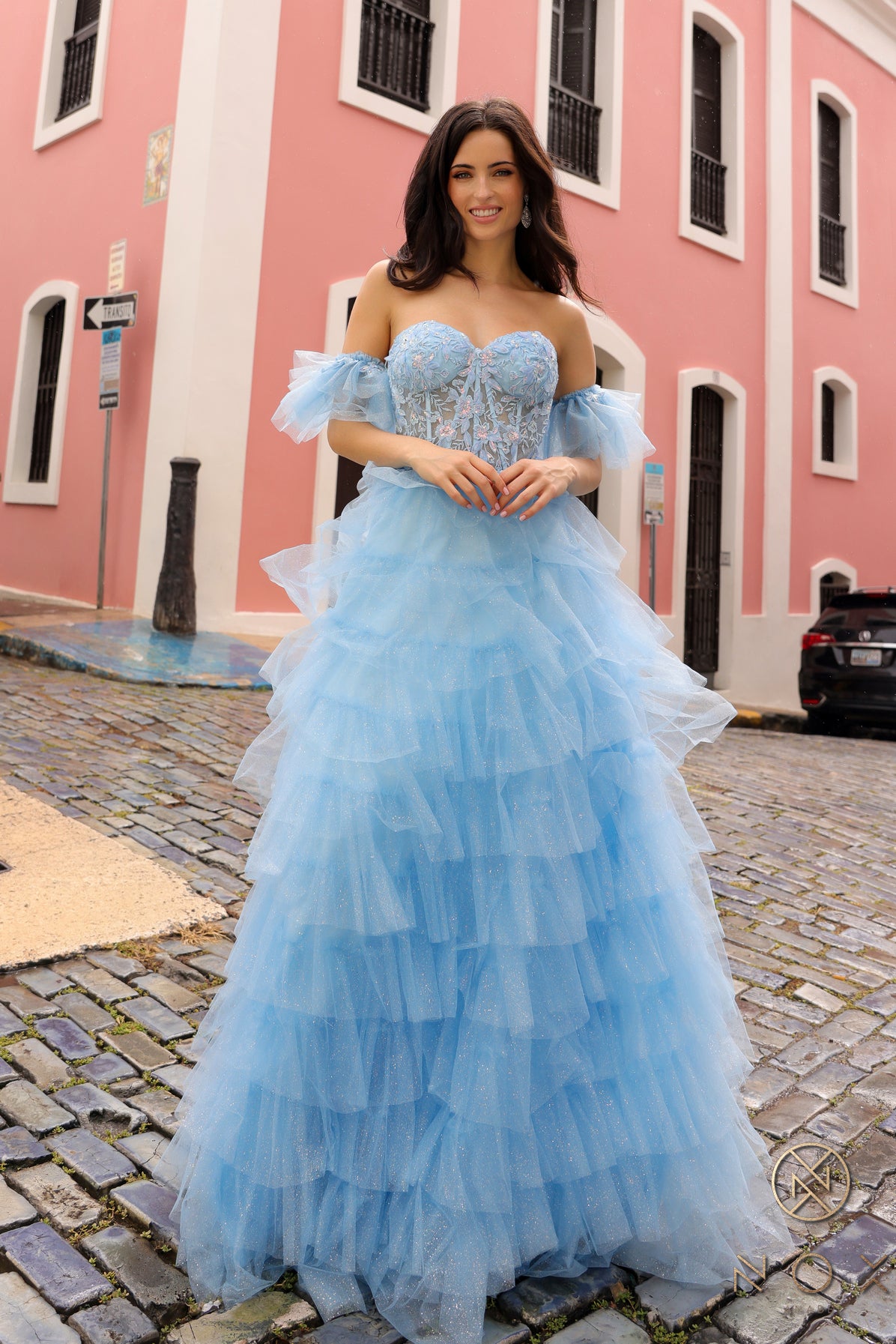 Nox Anabel -T1338 Strapless Sweetheart Neck Prom Dress