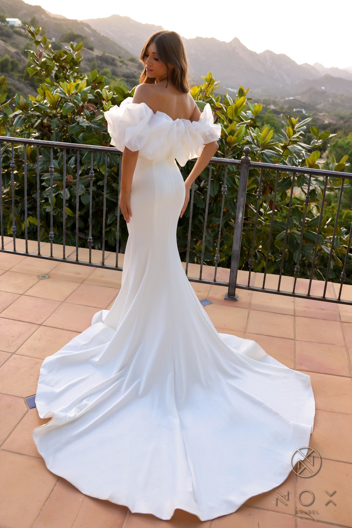 Nox Anabel -JW984 Off-Shoulder Mermaid Bridal Gown