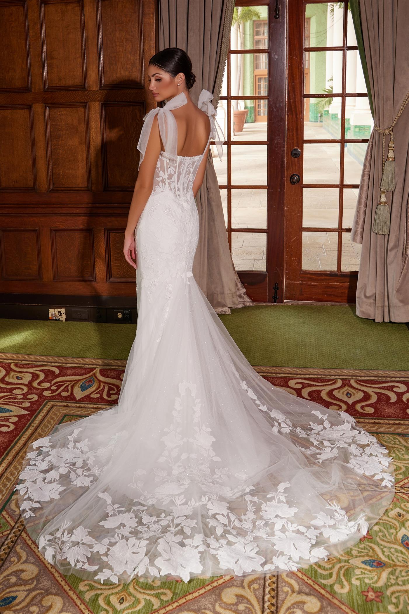 Nox Anabel -JW1033L Sweetheart Neck Embroidered Mermaid Bridal Dress