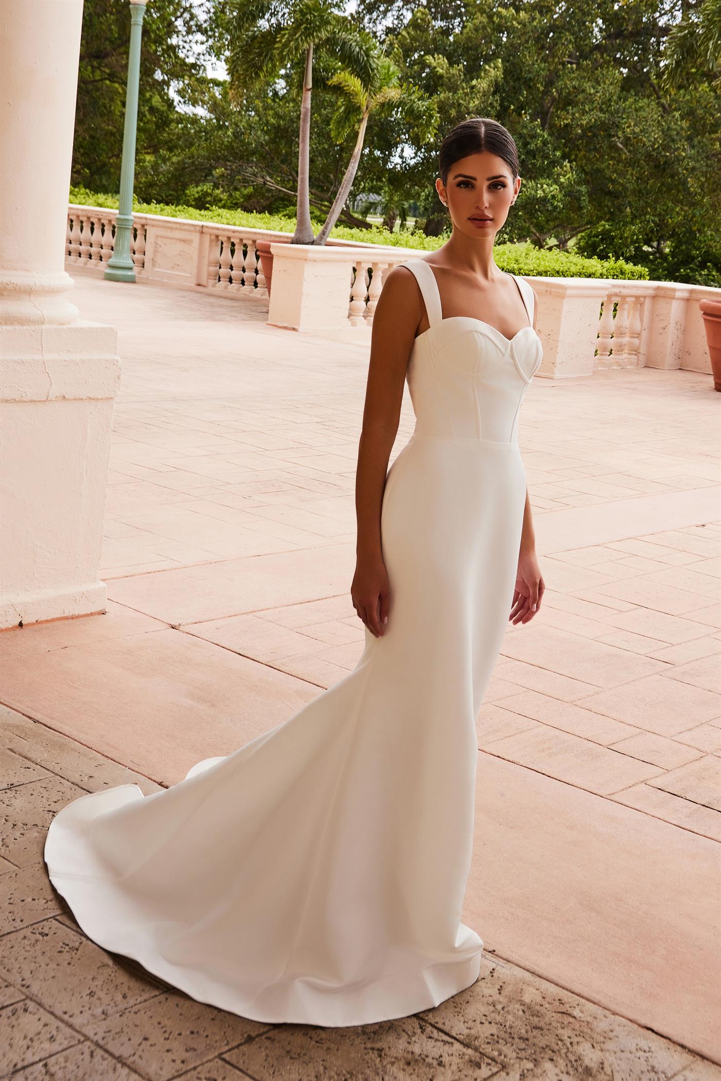 Nox Anabel -JW1034 Sweetheart Neck Satin Mermaid Bridal Dress