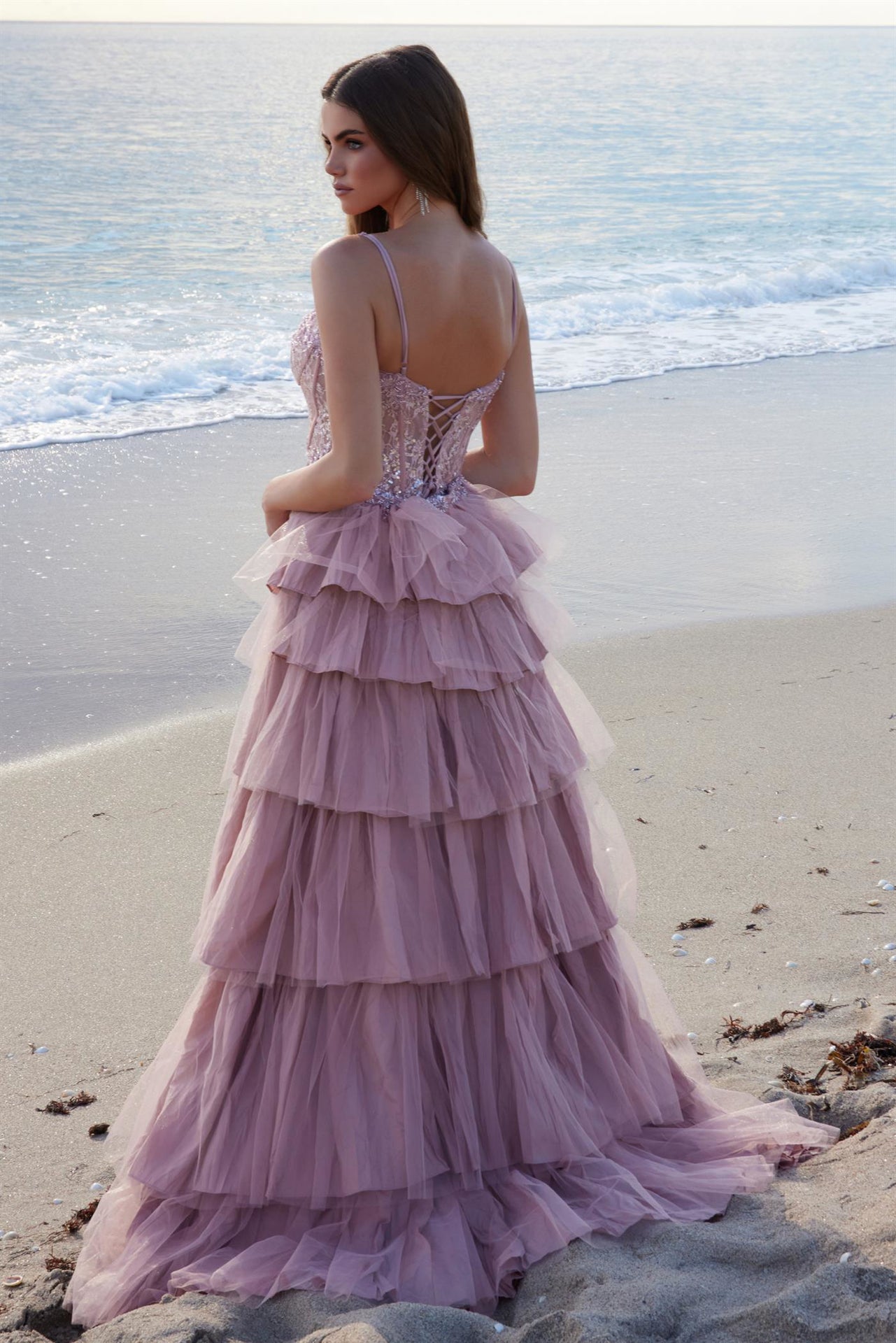 Nox Anabel -Y1544 Sweetheart Shimmer Sequin Tulle Prom Dress